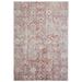 Armant Traditional Damask Pink/Ivory/Gray 5 -3 x 7 -6 Area Rug