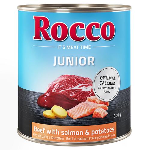 Rocco Junior 6 x 800 g - Rind mit Lachs & Kartoffeln