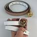 Michael Kors Accessories | Michael Kors Reversible Leather Logo Belt, Large | Color: Pink/White | Size: Os