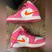 Nike Shoes | Jordan 1 Mid Pinksicle Safety Orange -5y Or Women’s 6.5 | Color: Orange/Pink | Size: 6.5