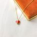Kate Spade Jewelry | Kate Spade Gold Pink Red Heritage Spade Pendant Necklace | Color: Gold | Size: Os