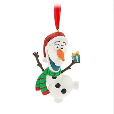 Disney Holiday | Disney Parks Frozen Olaf Snowman Christmas Ornament New | Color: Orange/White | Size: Os