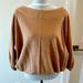 Anthropologie Tops | Anthropologie Black Banded Waist Top | Color: Tan | Size: S