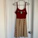 Disney Dresses | Disney Parks Moana Slip On Dress Size M | Color: Red/Tan | Size: M