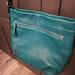 Coach Bags | Coach F15064 Duffle Adjustable Teal Pebble Leather Shoulder Bag | Color: Blue | Size: Os