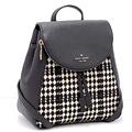 Kate Spade Bags | Kate Spade Leila Tweed Fabric Medium Backpack Nwt | Color: Black/White | Size: Medium