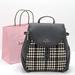 Kate Spade Bags | Kate Spade Leila Tweed Fabric Medium Backpack Nwt | Color: Black/White | Size: Medium