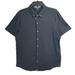 Michael Kors Shirts | Michael Kors Mens Button Down Polo Shirt Sz L Navy Blue Short Sleeve Logo Casual | Color: Blue | Size: L