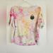 Lululemon Athletica Tops | Lululemon "Have I Showed You Pictures Of My Cat Toay" Boat Neck Tie Dye | Color: Pink/White | Size: L