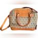 Dooney & Bourke Bags | Dooney & Bourke Satchel Bag Signature Logo Monogram Leather Cross Body Vintage | Color: Brown/Tan | Size: Os