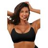 Plus Size Women's Chain Accent Underwire Bikini Top by Swimsuits For All in Black (Size 4)