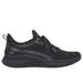 Skechers Women's BOBS Sport Geo - New Aesthetics Sneaker | Size 7.5 | Black | Textile/Synthetic | Vegan | Machine Washable