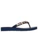 Skechers Women's Meditation - Daisy Crush Sandals | Size 9.0 | Navy | Synthetic | Vegan