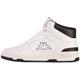 Kappa STYLECODE: 243406 CODA MID Unisex Sneaker, White/Black, 38 EU