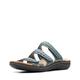 Clarks Women's Laurieann Cove Flat Sandal, Blue Grey Leather, 6.5 UK