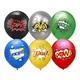 Ballons super héros souriants sur le thème de la bande dessinée décorations de fête d'anniversaire