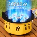 Réchaud de camping portable à 7 cœurs puissance de feu de bain Eva à gaz touristique allumage