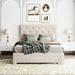 House of Hampton® Jhoseline Platform Storage Bed Upholstered/Velvet in Brown | 45.4 H x 54 W x 75.2 D in | Wayfair 73231FC41DD742D9ABC85882C8340FB7