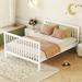 Harriet Bee Convertible Crib Bed w/ Changing Table, Beautiful & Fashionable Wood in White | 35.29 H x 27.79 W x 72.05 D in | Wayfair