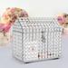 YaoTown Crystal Wedding Card Receiving Box w/ Heart Lock Glass/Metal in Gray | 10.04 H x 11.02 W x 6.1 D in | Wayfair tz1258