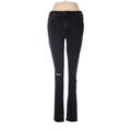 American Eagle Outfitters Jeggings - High Rise Skinny Leg Boyfriend: Black Bottoms - Women's Size 6 - Black Wash