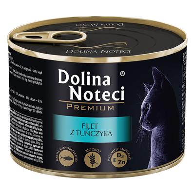 12x185g, Dolina Noteci Premium, filet de thon, nourriture humide pour chats