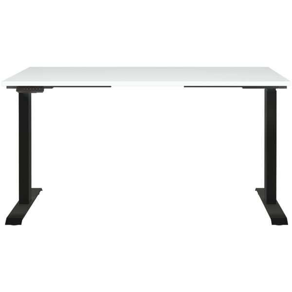 Germania-Werke Schreibtisch höhenverstellbar (elektrisch) »Jet« 140 cm weiß, 140x120x80 cm