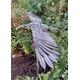 Lovely detailed Gliding Eagle metal bird sculpture garden ornament on stand