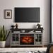 55 inch TV Media Stand with Electric Fireplace KD Inserts Heater