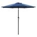 9 ft Outdoor Market Patio Umbrella with Manual Tilt, Easy Crank Lift