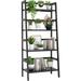 Bamboo Bookshelf 4-Tier Ladder Shelf