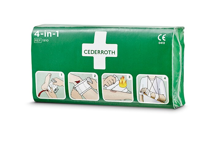 20x Cederroth 4 in 1 Blutstiller Wundverband Set Image