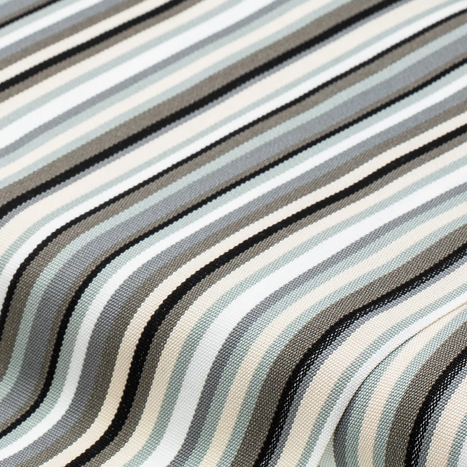 Liegestuhlstoff / Allround-Gewebe Streifen, 44 cm breit, grau-color Image