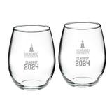 Howard Bison Class of 2024 21oz. Two-Piece Stemless Wine Glass Set