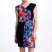 Anthropologie Dresses | Anthropologie Leifsdottir Floral Jacquard Dress Xs | Color: Blue/Red | Size: Xs