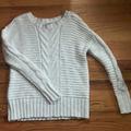 American Eagle Outfitters Sweaters | American Eagle Outfitters Wool Blend Knit Sweater | Color: Cream | Size: S