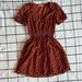 Madewell Dresses | Madewell Cute Women Dress With Polka Dots Super Feminine And Stylish | Color: Brown/Red | Size: Xs