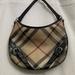 Burberry Bags | Burberry Nova Check Black Pvc And Leather Shoulder Bag | Color: Black/Tan | Size: Os