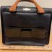 Kate Spade Bags | Kate Spade Black Leather Satchel W/Patent Bow & Detach Strap. Camel Handles. | Color: Black/Brown | Size: Os