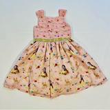 Disney Dresses | Disney Store Snow White Dress Girls 3t Fancy Organza Satin Princess Apples Deer | Color: Gold/Pink | Size: 3tg