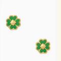 Kate Spade Jewelry | Kate Spade Green Enamel Spades & Studs Earrings | Color: Gold/Green | Size: Os