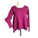 Anthropologie Sweaters | Anthropologie | Merino Wool Purple Boxy Sweater Slit Sides Oversized | Color: Purple | Size: S