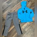 Under Armour Other | Boys Under Armour Zip Up Hoodie Jacket And Athletic Pants, Size 5 | Color: Blue | Size: 5