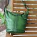 Coach Bags | Green Coach Bleeker Tattersall Vachetta Leather Duffle Bucket Bag 11422 Vintage | Color: Gold/Green | Size: Os