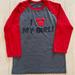 Disney Shirts | Disney Parks “I Love My Girl” Mickey Mouse Logo 3/4 Sleeve Jersey T-Shirt, M | Color: Gray/Red | Size: M