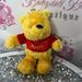 Disney Toys | Disney Pooh Furry Fuzzie Plushie Toy Stuffed Animal Winnie The Pooh Movie Cute | Color: Red/Yellow | Size: Osbb