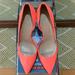 J. Crew Shoes | J. Crew Coral Patent Leather D’orsay Pointed Toe Heels. Size 7.5 | Color: Pink | Size: 7.5