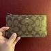 Coach Bags | Coach Brown Printed Zip-Around Wallet | Color: Brown/Tan | Size: Os