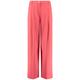 Gerry Weber HOSE TUCH LANG Damen coral, Gr. 42, Polyester, Flowing Marlene trousers with wide waist pleats, Flared