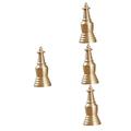 NUOBESTY 4pcs Stupa Necklaces Charm Necklaces Gold Charm for Locket Pendant Perfume Bottle Pendants for Jewelry Making Buddhism Pendant Jewelry Charms Golden Necklace Brass Can Be Opened